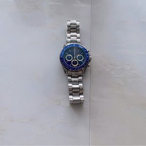 Blue and Gold tone diving watch